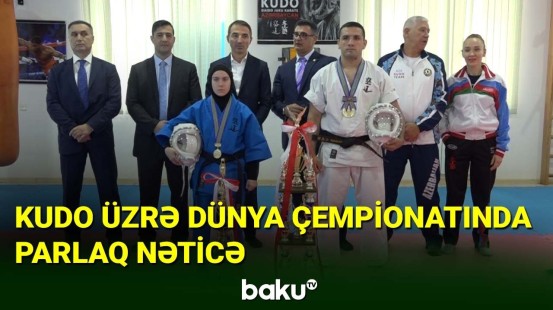 Tokioda qızıl medal qazanan idmançılarımız mükafatlandırıldı