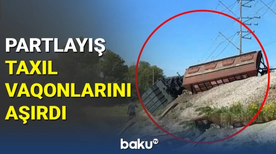 Krımda dəmir yolunda güclü partlayış