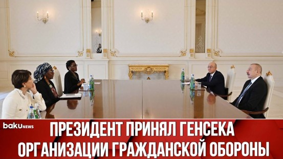 Ильхам Алиев Встретился с Генсеком Организации Гражданской Обороны Нжупуо Яп Мариату