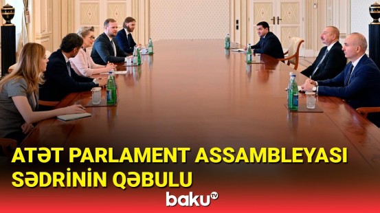 İlham Əliyev ATƏT Parlament Assambleyasının sədrini qəbul edib