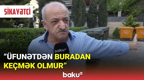 Şikayətçi: Üfunətdən buradan keçmək olmur