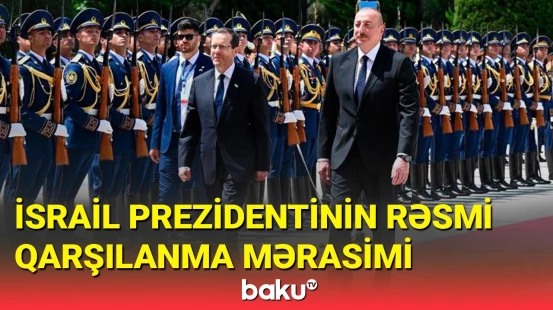 İsxak Hersoqun Bakıda rəsmi qarşılanma mərasimi