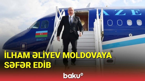 Prezident Moldovaya səfər edib