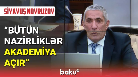 Siyavuş Novruzov peşə məktəblərinin azlığından şikayətləndi