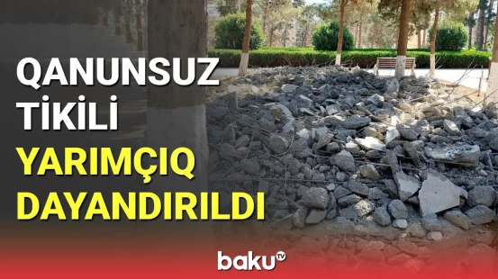 FHN Sumqayıtda qanunsuz tikintinin qarşısını aldı