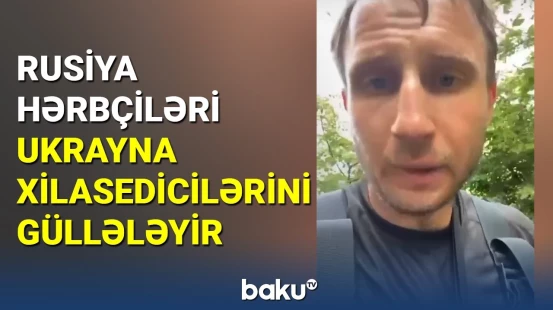 Rusiya hərbçiləri Kaxovkada xilasedicilərə atəş açır