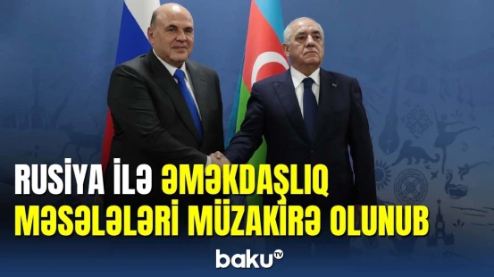 Əli Əsədov Soçidə Rusiya Hökumətinin sədri ilə görüşüb