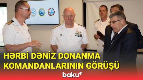 Azərbaycan və İtaliya Hərbi Dəniz Donanma komandanları görüşdü