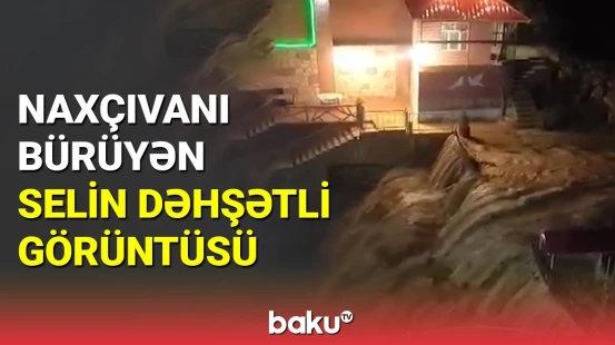 Naxçıvanda leysan yağıb, Dübəndi çayından sel keçib