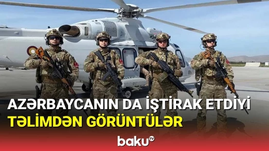 Azərbaycanın da iştirak etdiyi təlimdən görüntülər