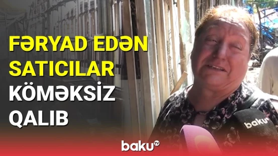 Bərdə bazarı yandı, sahibkarlar bütün mallarını itirdi