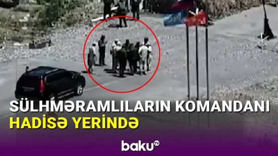 Sülhməramlıların komandanı "Laçın" sərhəd-buraxılış məntəqəsində