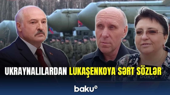 Ukraynalılardan Lukaşenkoya sərt sözlər