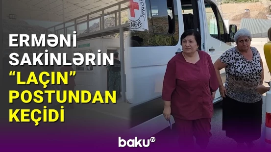Erməni sakinlərin "Laçın" postundan keçidi (29.06.2023)