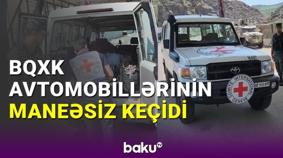 Mülki ermənilər BQXK vasitəsilə "Laçın" postundan sərbəst keçir (29.06.2023)