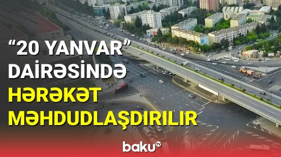 "20 Yanvar" dairəsində tuneldə hərəkət məhdudlaşdırılır