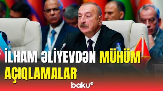 İlham Əliyevin Qoşulmama Hərəkatının nazirlər görüşündə çıxışı