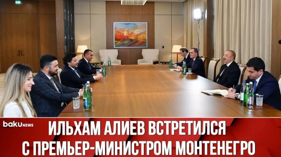Ильхам Алиев Принял Премьер-министра и ИО Министра Иностранных Дел Монтенегро Дритана Абазовича