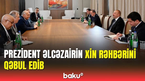 İlham Əliyev Əlcəzairin xarici işlər nazirini qəbul edib