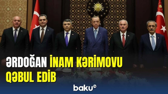 Ərdoğan İnam Kərimovu qəbul edib
