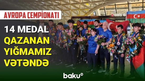 14 medal qazanan ağır atletika yığmamız Vətəndə