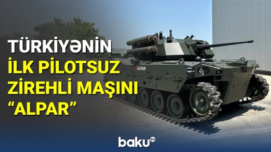 Türkiyənin "Otokar" şirkətinin ilk pilotsuz zirehli maşını