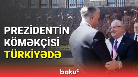 Prezidentin köməkçisi Xalid Əhədov Türkiyədə Yaşar Gülərlə görüşdü