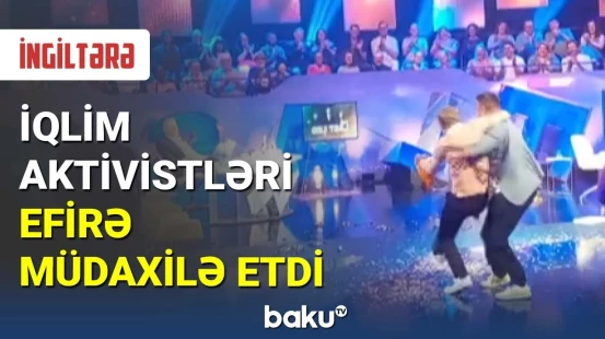 İngiltərədə iqlim aktivistləri efirə müdaxilə etdi