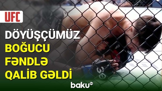Döyüşçümüz Nazim Sadıxov UFC-də parlaq qələbə qazandı