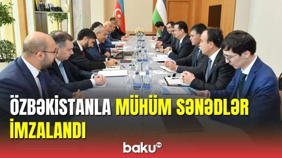 Mikayıl Cabbarov özbəkistanlı həmkarı ilə görüşdü
