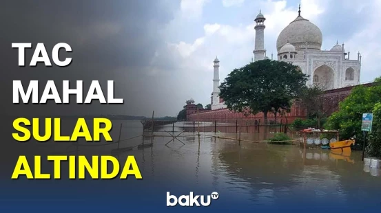 Tac Mahalı su basdı