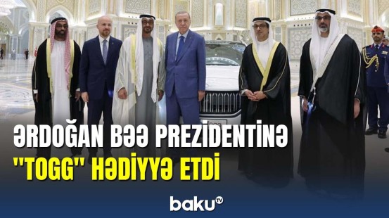 Ərdoğan BƏƏ Prezidenti Əl Nahyana "TOGG" bağışladı