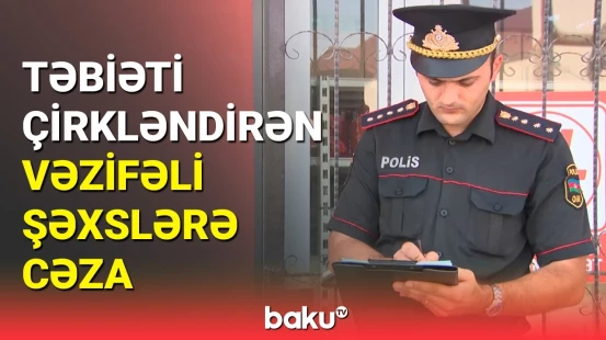 Sumqayıtda təbiəti çirkləndirən 15 nəfər cərimələndi