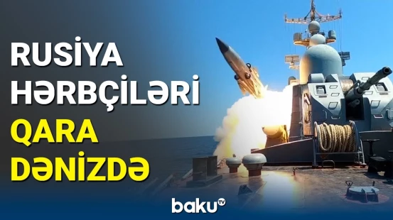 Rusiya donanmasının Qara dəniz təlimindən görüntülər