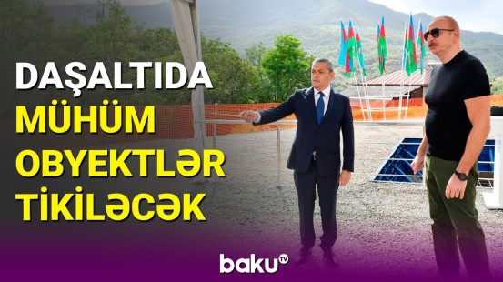 İlham Əliyev Şuşada görüləcək işlərlə tanış oldu