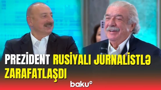 İlham Əliyevin Mixail Qusmanla səmimi söhbəti