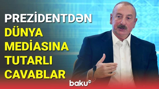 İlham Əliyev Şuşada xarici jurnalistlərin suallarını cavablandırdı