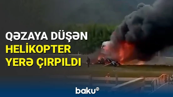 Rusiyada helikopter qəzası: ölən və yaralananlar var