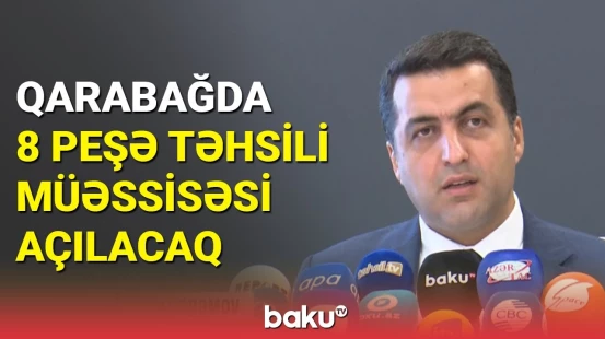 Qarabağda sakinlər ixtisasartırma təliminə cəlb ediləcək