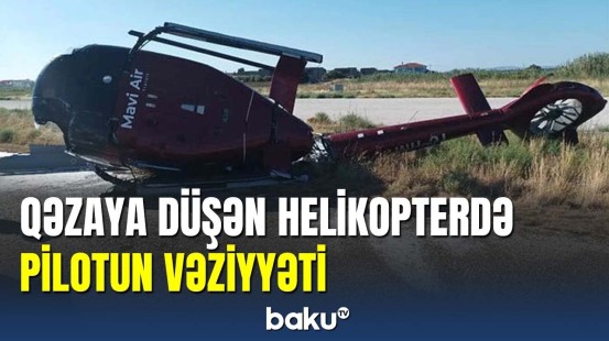 Türkiyə helikopteri Yunan adasında yerə çırpıldı
