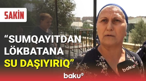 2 ildir suya həsrət qalan Lökbatan sakinlərinin etirazı