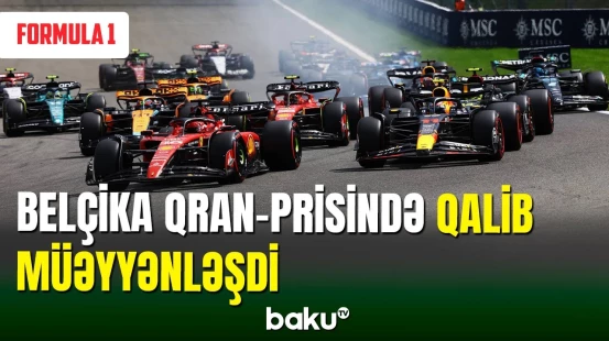 Formula 1 üzrə Belçika Qran-prisinin qalibi məlum oldu