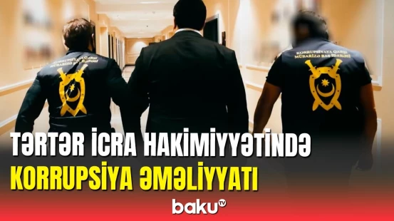 Tərtər İcra Hakimiyyətində korrupsiya əməliyyatı keçirildi: saxlanılan var