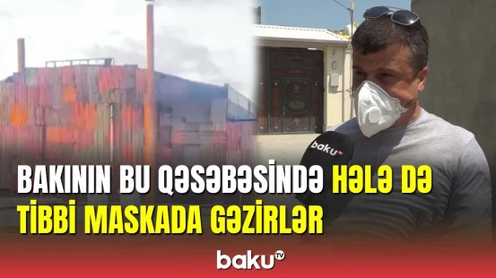 Qalada zəhərli tüstü buraxan zavoddan sakinlər narazılıq edir