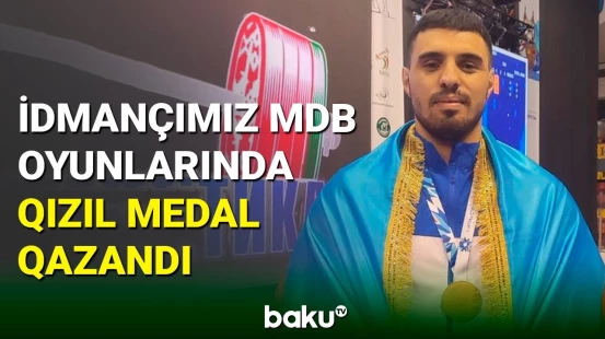 Ağırlıqqaldıranımız Dadaş Dadaşbəyli MDB oyunlarının qalibi oldu