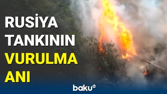 Ukrayna Ordusu Rusiya tankını məhv etdi