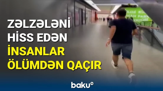 Malatyada güclü zəlzələ anı