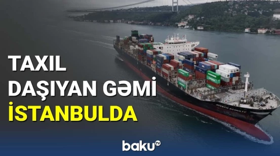 Taxıl daşıyan gəmi İstanbula çatdı