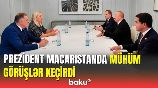 Prezident Bosniya və Herseqovinanın Rəyasət Heyətinin üzvü ilə görüşdü