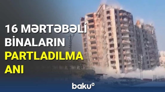 Hatayda iki hündürmərtəbəli bina yerlə bir oldu